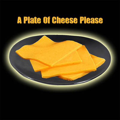 A plate of cheese